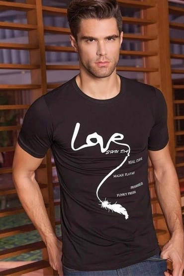 Berrak%20Erkek%20Love%20Baskılı%20T%20Shirt%201037