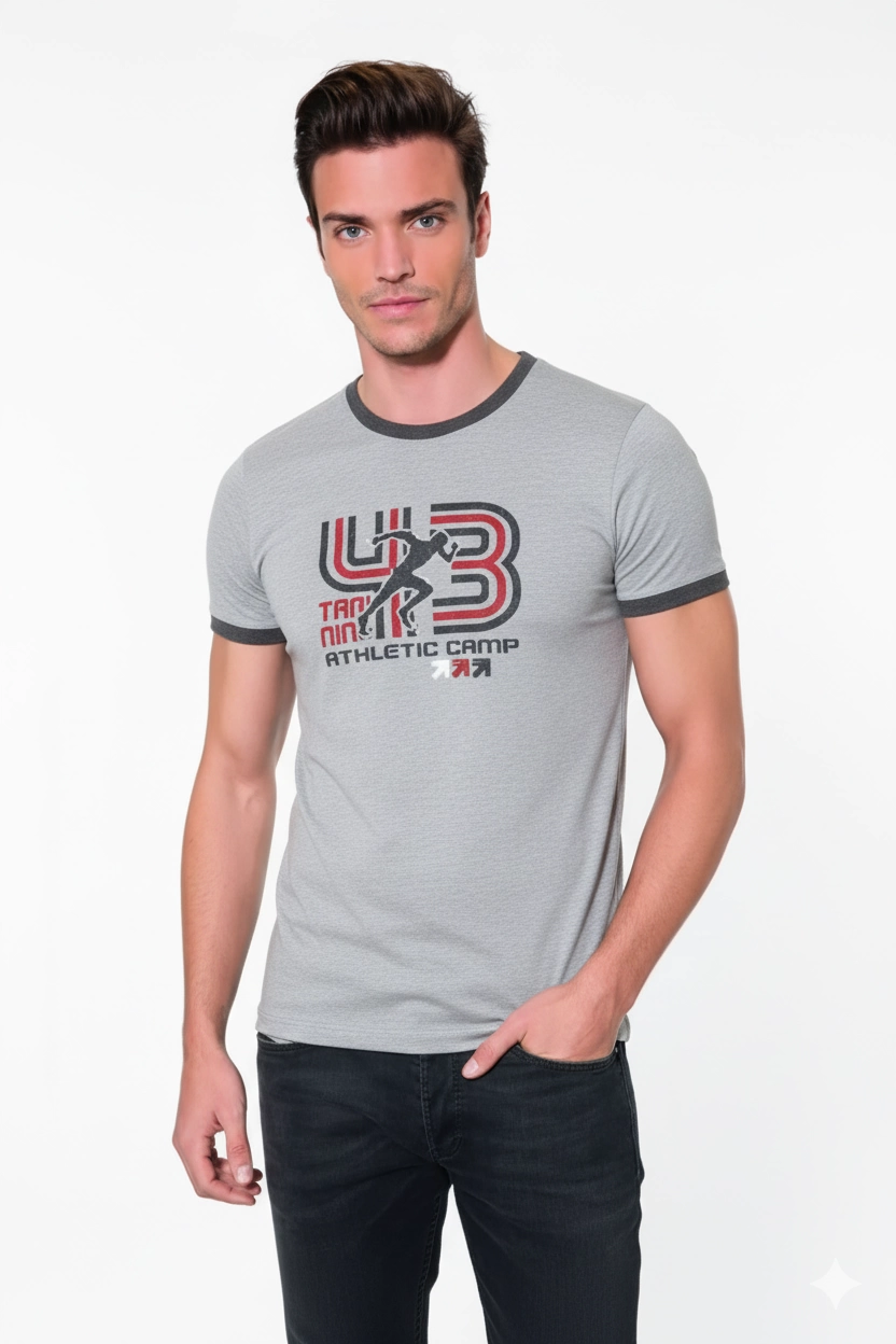 Berrak%20Erkek%2043%20Baskılı%20T-Shirt%201038%20Gri%20M