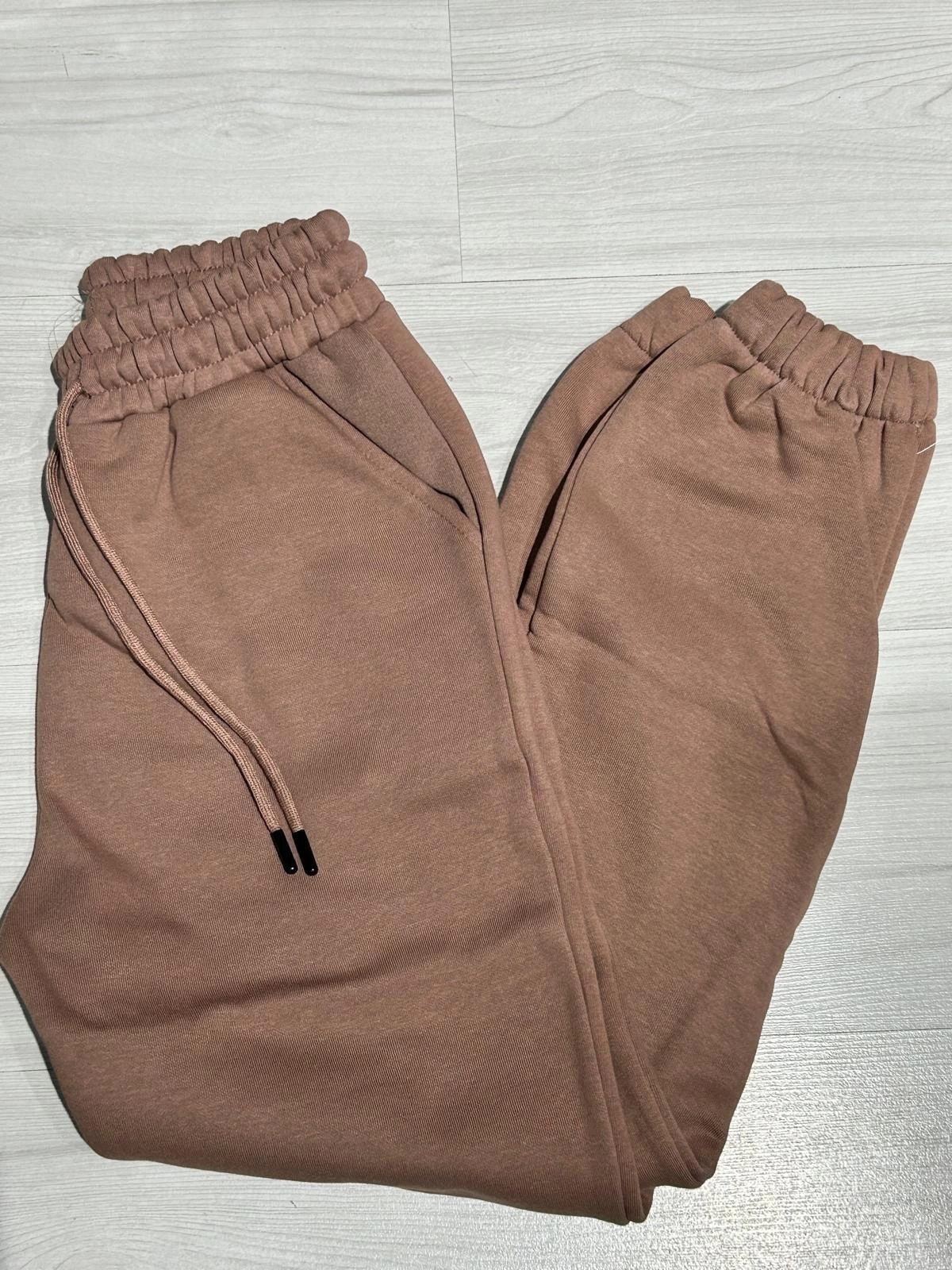 Jogger%203%20İplik%20Şardonlu%20Cepli%20Tek%20Alt%20Siyah%20Siyah%20Sütlü%20Kahve