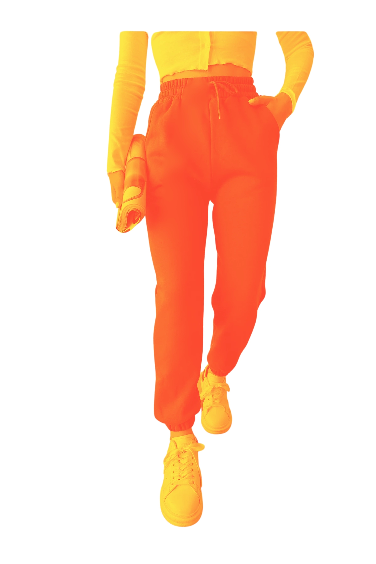 Jogger%203%20İplik%20Şardonlu%20Cepli%20Tek%20Alt%20Siyah%20Siyah%20Sütlü%20Kahve