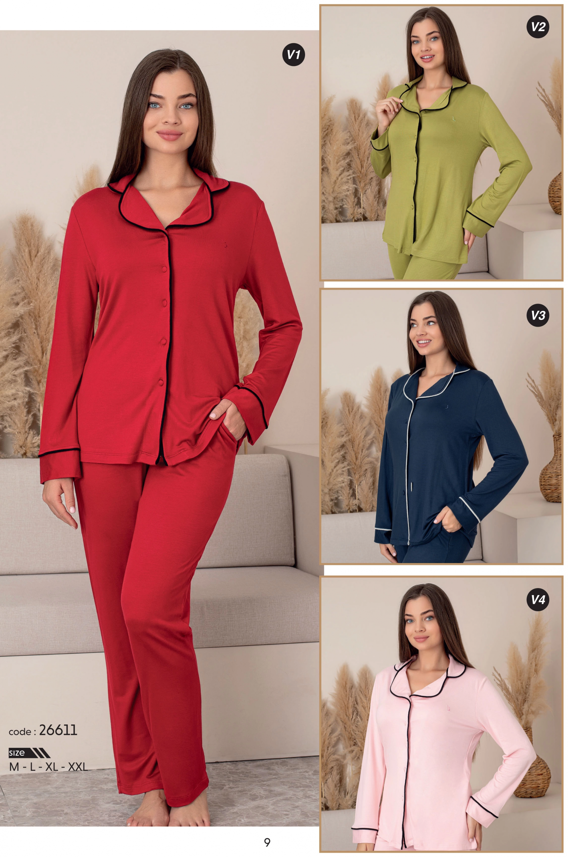 26611-limissi%20kadın%20düğmeli%20pijama%20takımı