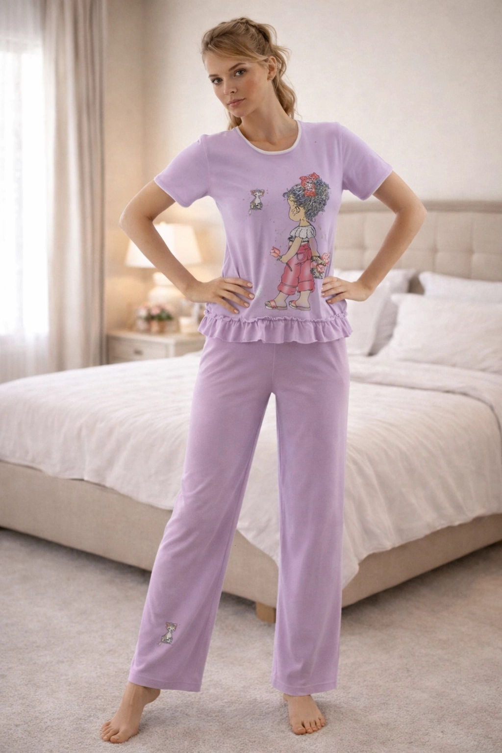 2675%20Berrak%20Baskılı%20Bayan%20Pijama%20Takımı