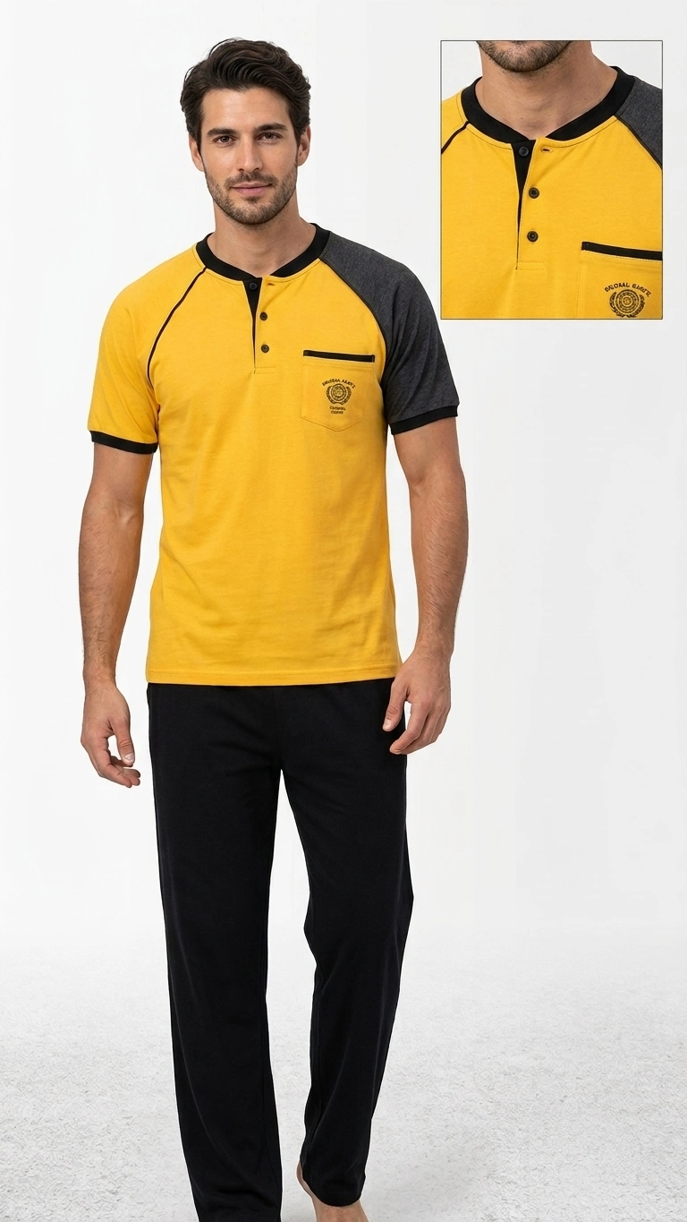 garson%20boy%20erkek%20%20pijaması%20takımı%20hardal%20sarısı%20lacivert%20s
