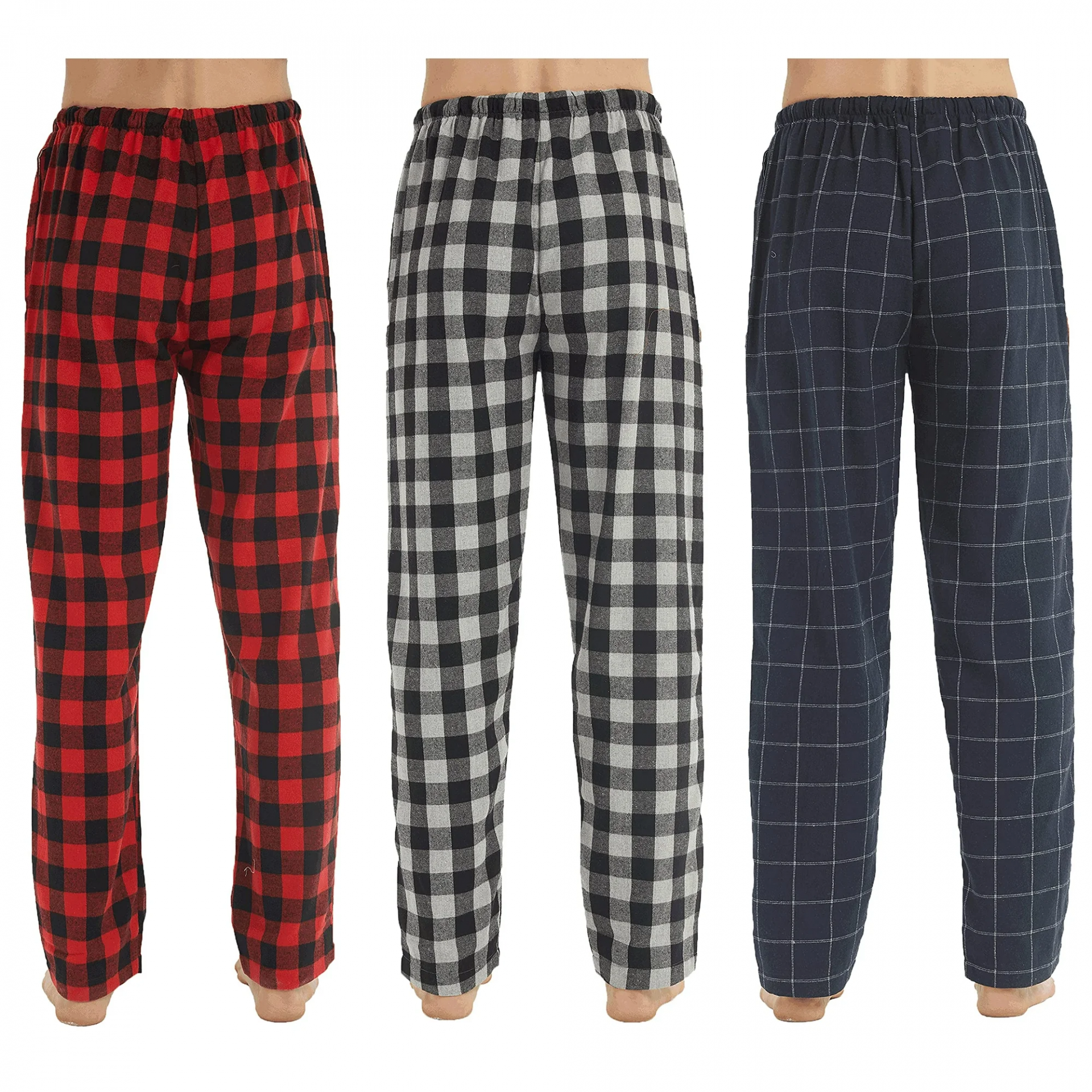 Pijalüx%20Erkek%20Kareli%20Poplin%20Cepli%20Alt%20Pijama