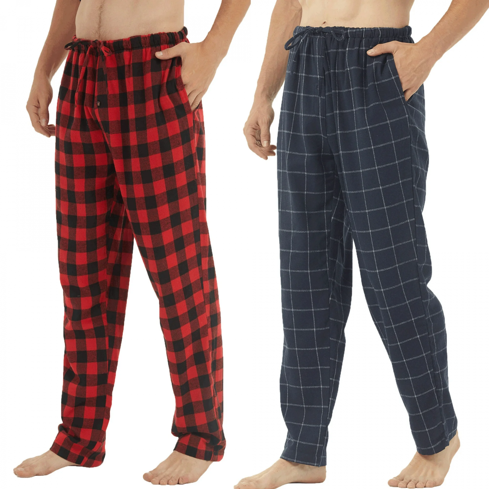 Pijalüx%20Erkek%20Kareli%20Poplin%20Cepli%20Alt%20Pijama
