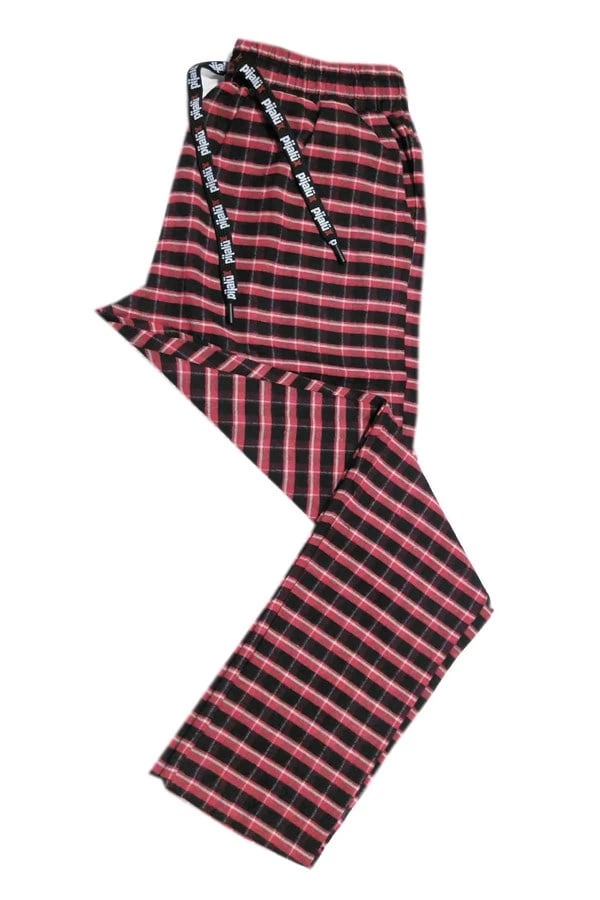 Pijalüx%20Erkek%20Kareli%20Poplin%20Cepli%20Alt%20Pijama