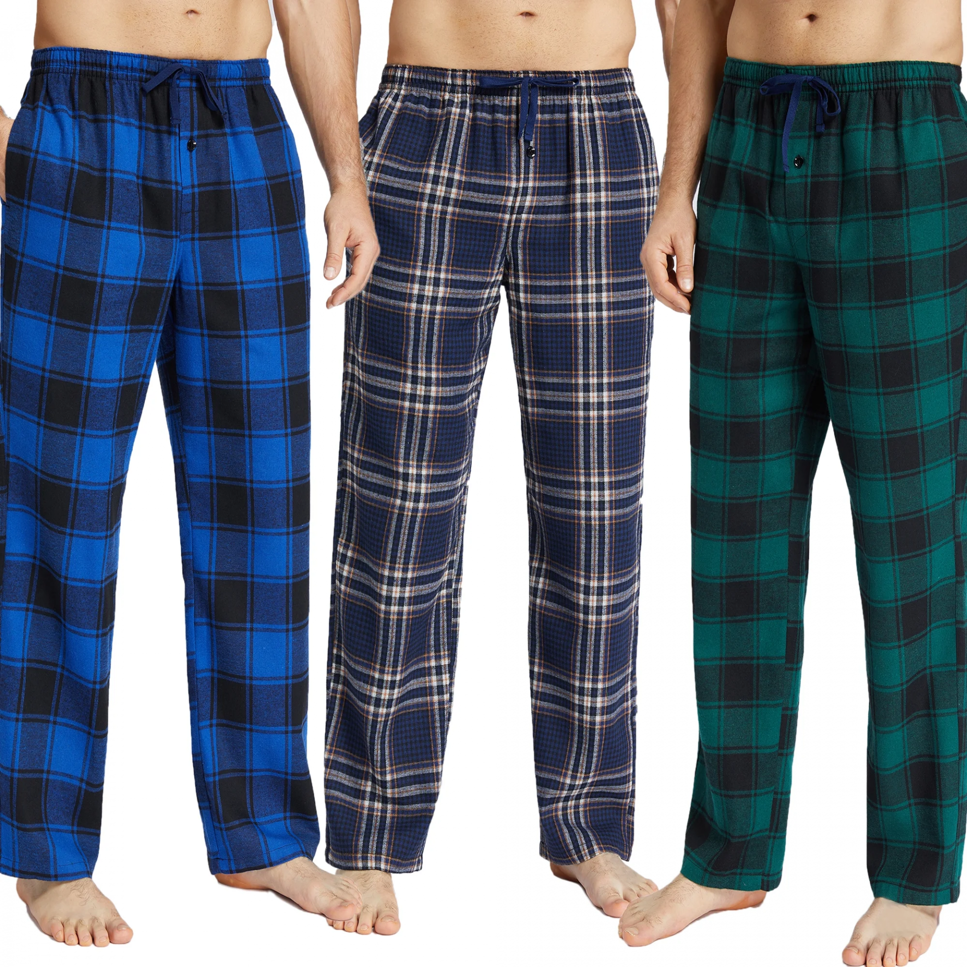 Pijalüx%20Erkek%20Kareli%20Poplin%20Cepli%20Alt%20Pijama
