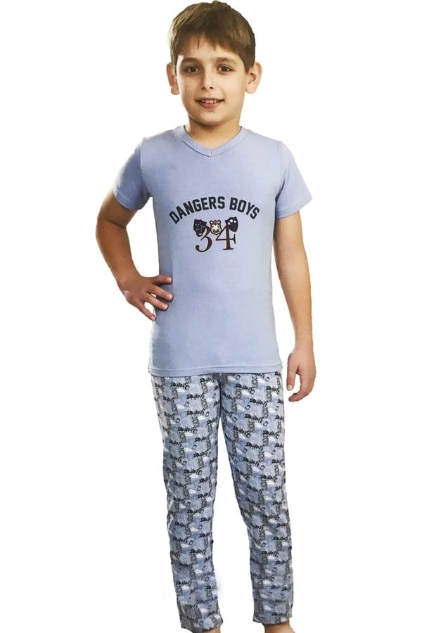 Baskılı%20Erkek%20Çocuk%20Pijama%20Takımı%207321