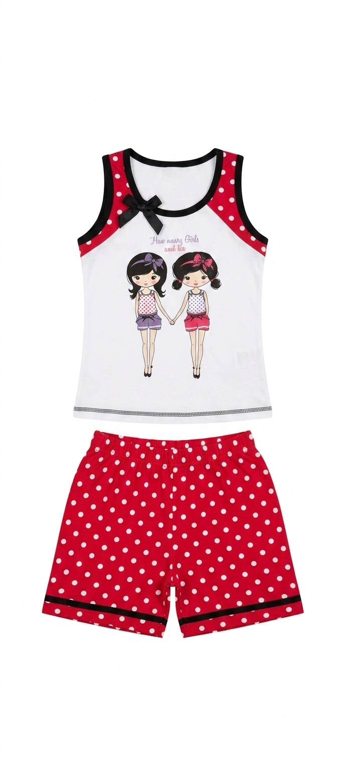 Berrak%20Kız%20Çocuk%20Şortlu%20Pijama%20Takımı%207630