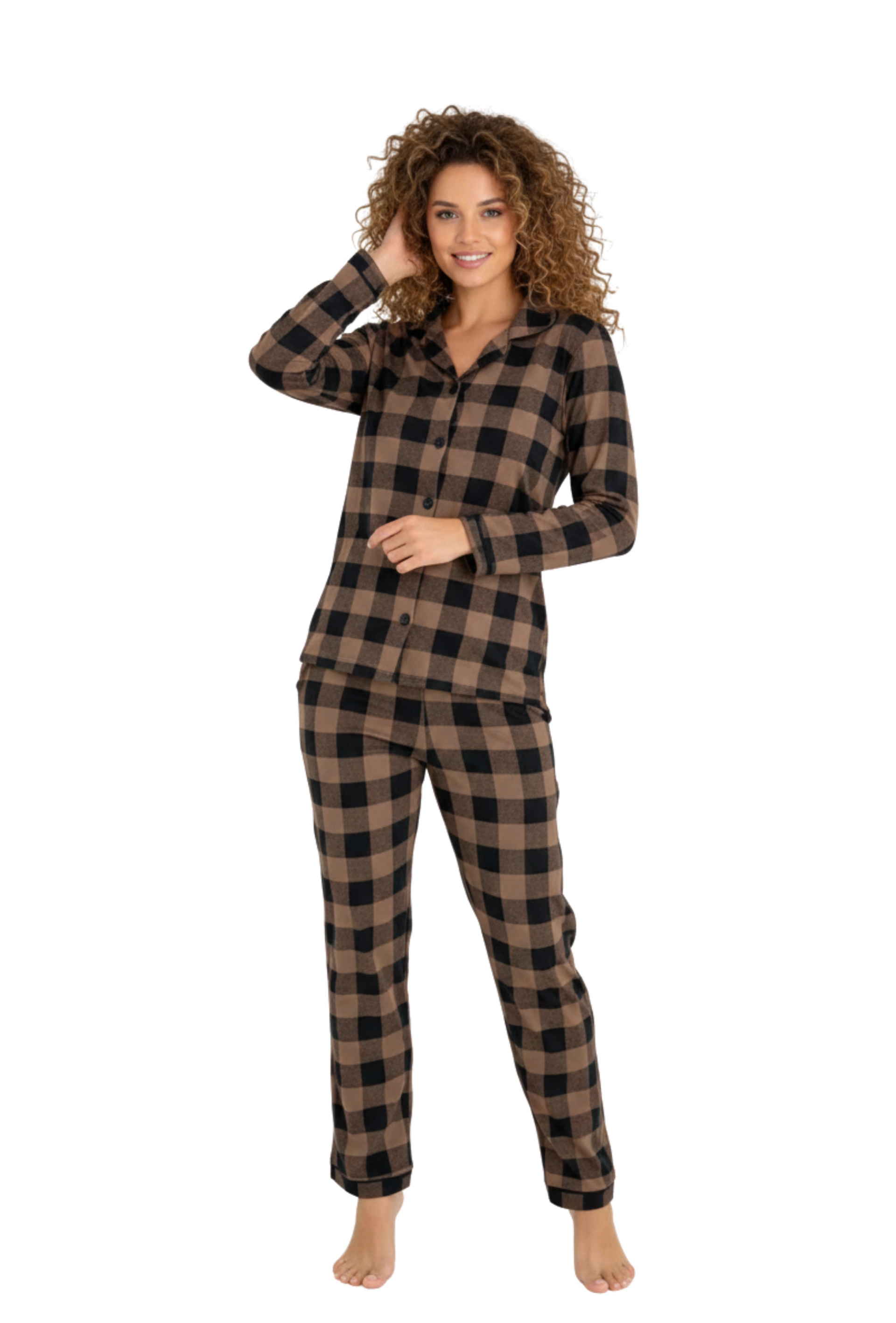9209%20Kly%20Kadın%20Düğmeli%20Pijama%20Takımı
