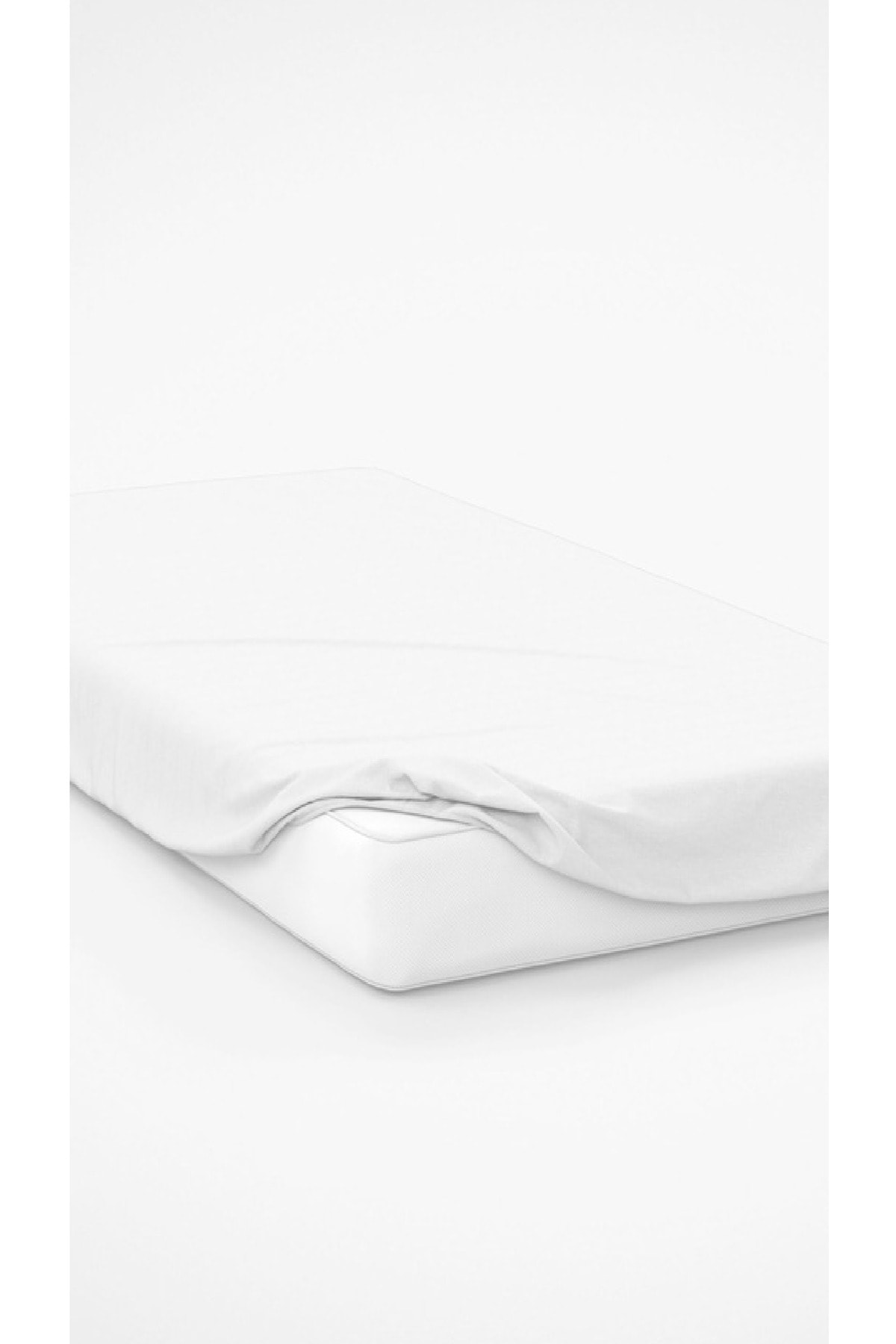 Altın%20Karma%20Jersey%20Penye%20Pamuklu%20180x200%20cm%20Çift%20Kişilik%20Lastikli%20Çarşaf%20Beyaz