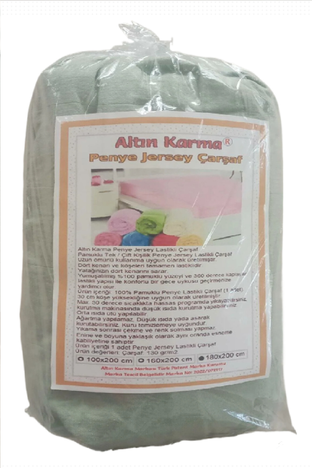 Altın%20Karma%20Jersey%20Penye%20Pamuklu%20180x200%20cm%20Çift%20Kişilik%20Lastikli%20Çarşaf%20Çağla%20Yeşili