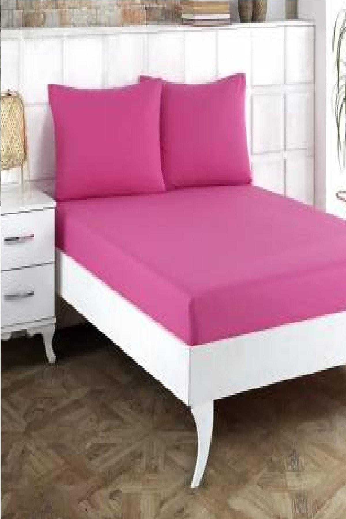 Altın%20Karma%20Çift%20Kişilik%20İnce%20Penye%20Lastikli%20Çarşaf%20150x200%20Cm%202%20Adet%20Yastık%20Kılıflı
