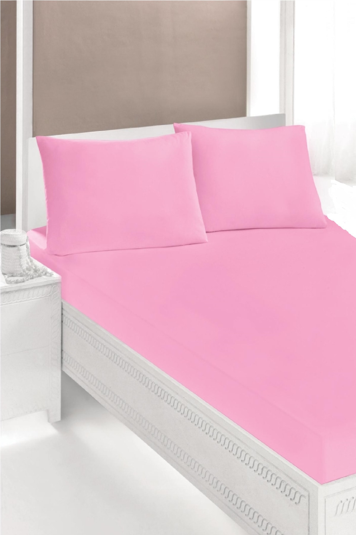 Altın%20Karma%20Çift%20Kişilik%20İnce%20Penye%20Lastikli%20Çarşaf%20150x200%20Cm%202%20Adet%20Yastık%20Kılıflı