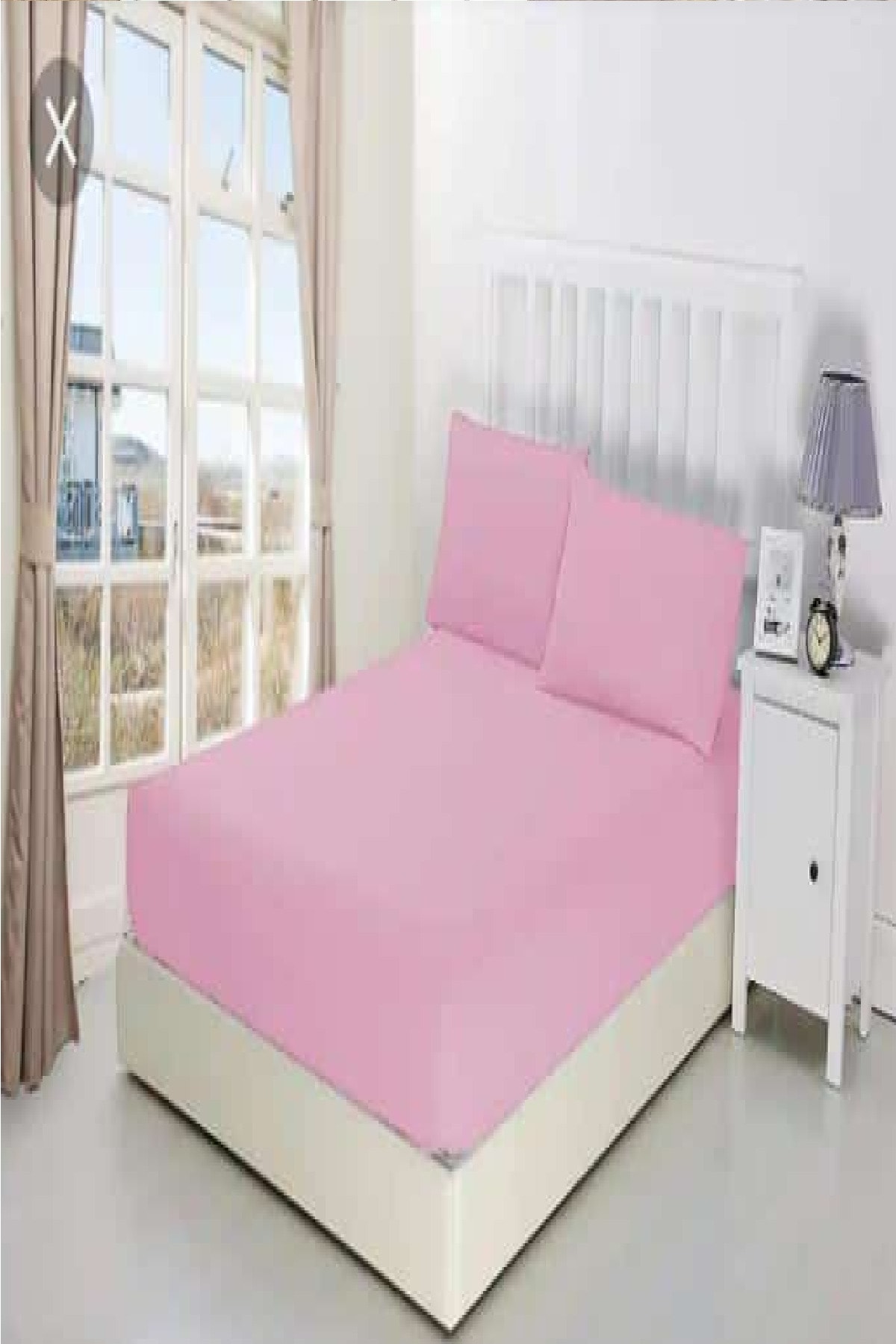 Altın%20Karma%20Çift%20Kişilik%20İnce%20Penye%20Lastikli%20Çarşaf%20150x200%20Cm%202%20Adet%20Yastık%20Kılıflı