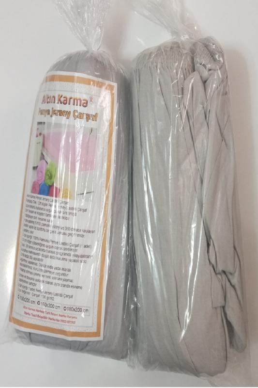 Altın%20Karma%20Jersey%20Penye%20Pamuklu%20100x200%20cm%20Tek%20Kişilik%20Lastikli%20Çarşaf%20Gri