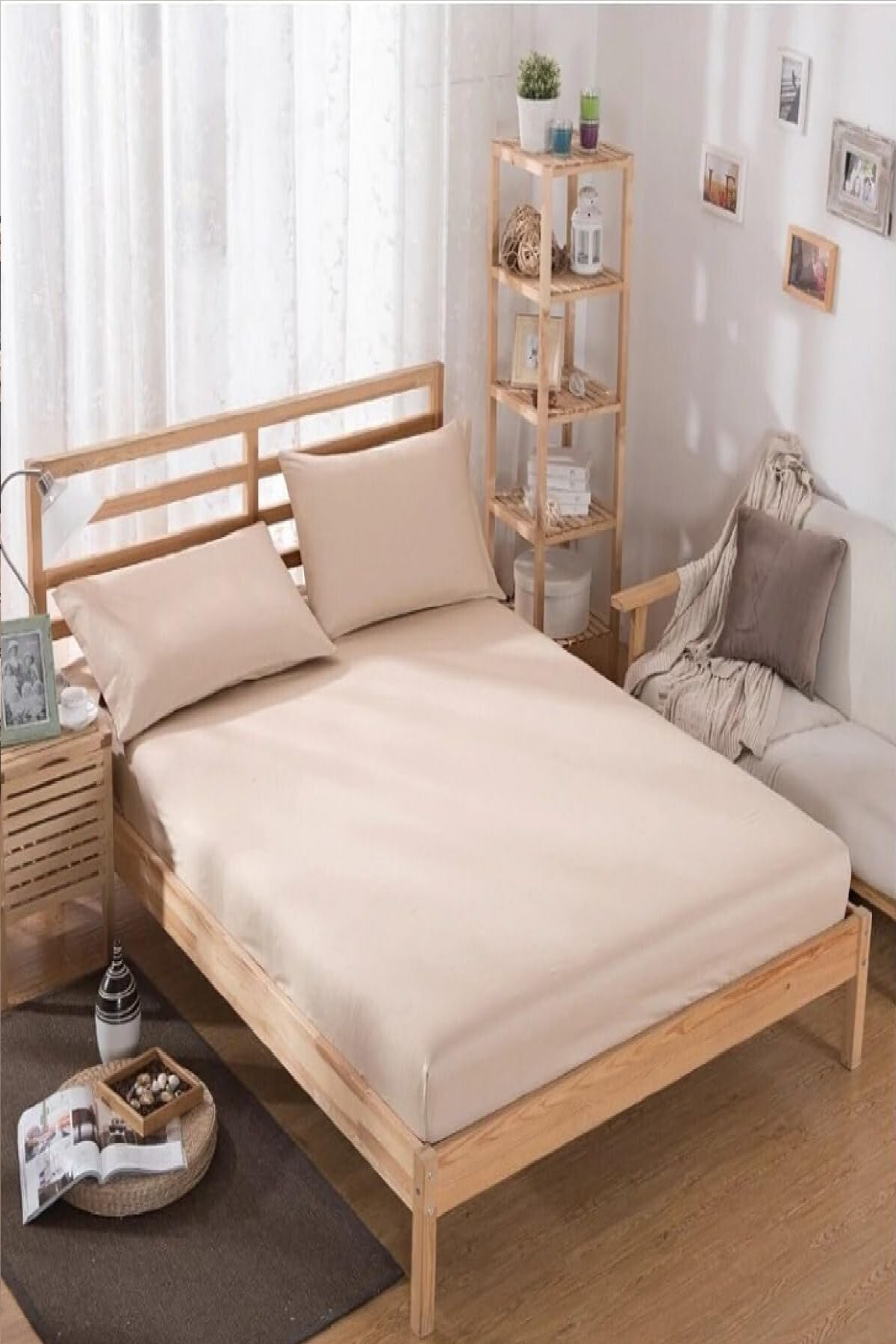 Bebesi%20Battal%20Boy%20180x200+35%20Cm%20Çift%20Kişilik%20Havlu%20Lastikli%20Çarşaf%20Takımı%20%202%20Adet%20Yastık%20Kılıfı