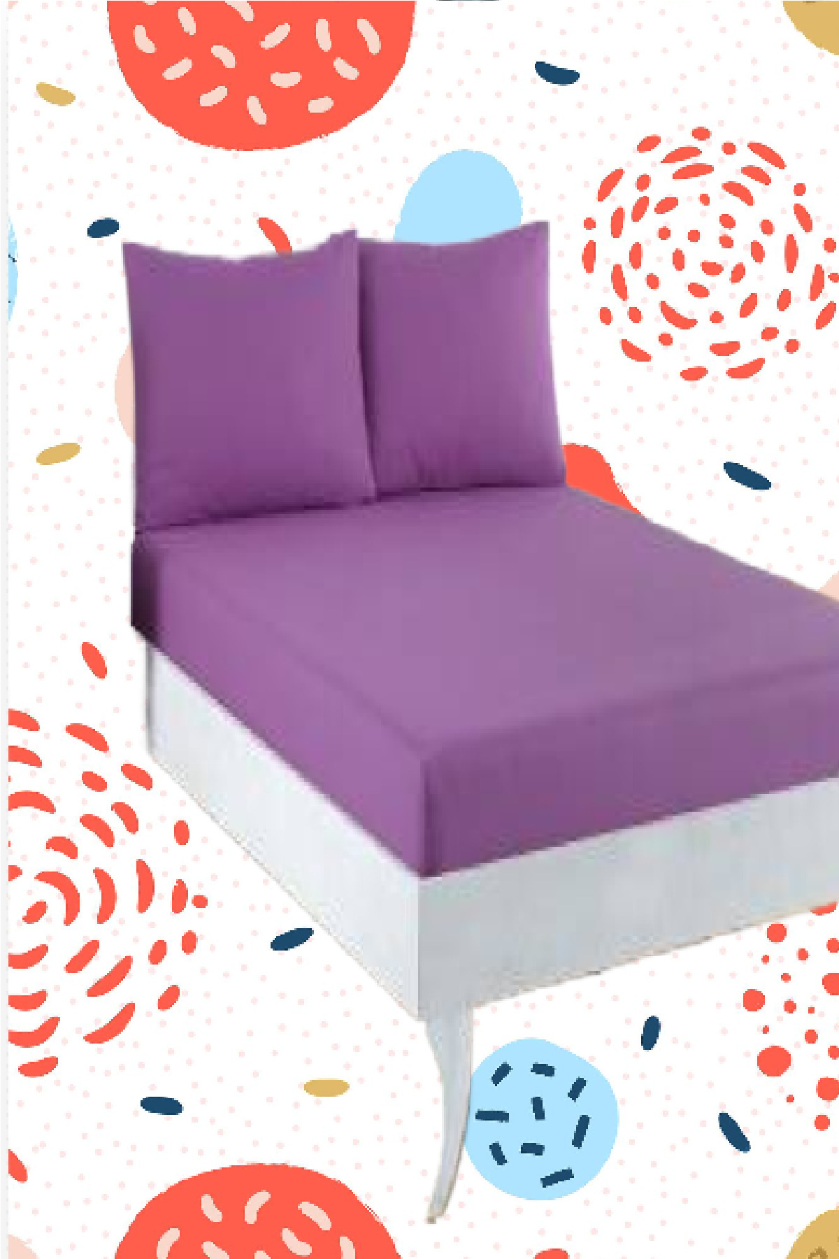 Bebesi%20Çift%20Kişilik%20Havlu%20Çarşaf%20Takımı%20Renk%20Lila