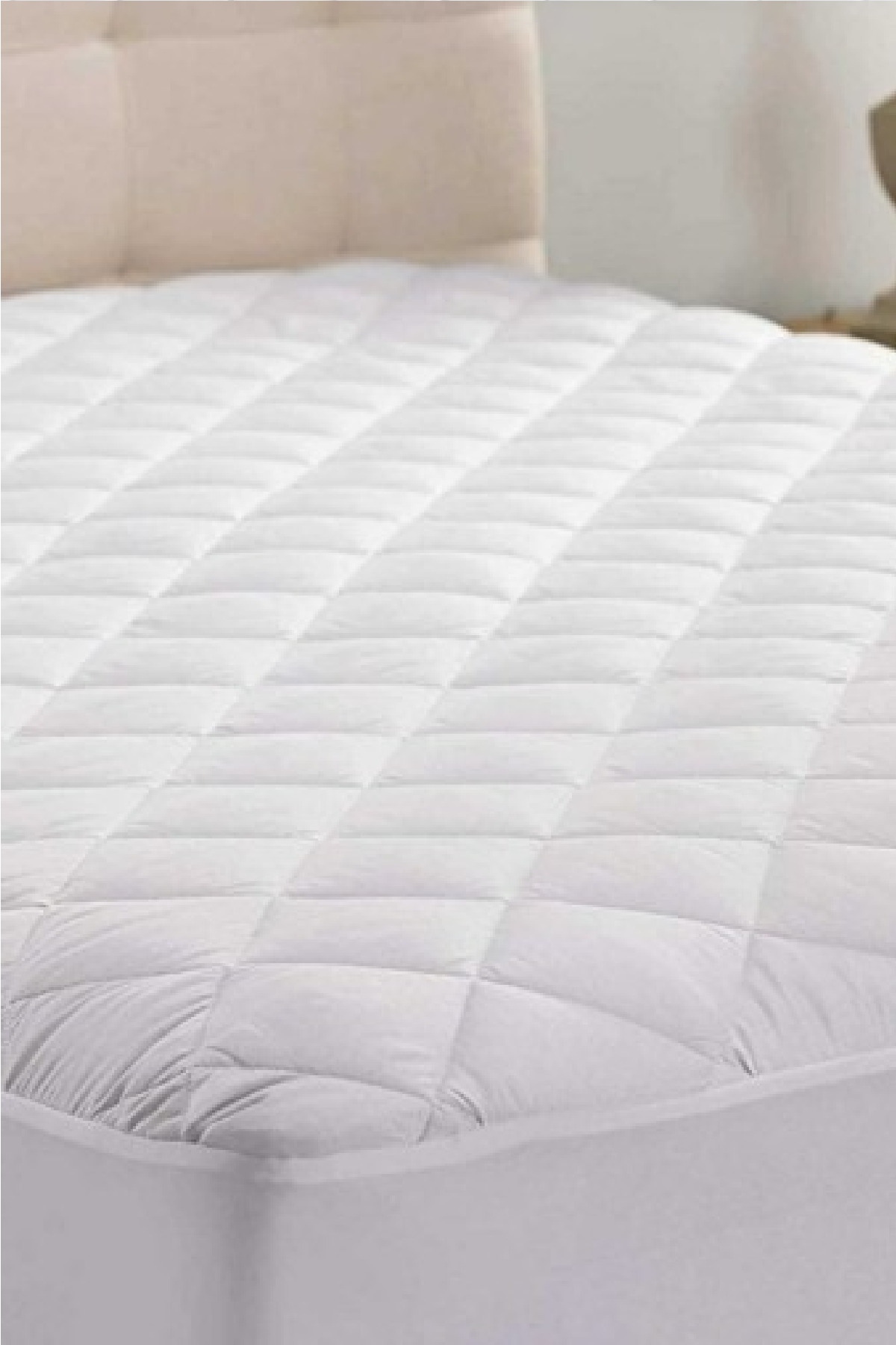Bebesi%20Fitted%20Kapitoneli%20160x200%20Cm%20Çift%20Kişilik%20Yatak%20Koruyucu%20Çarşaf