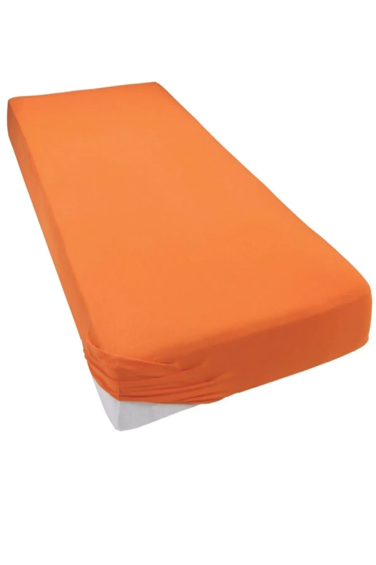Altın%20Karma%20Jersey%20Penye%20Pamuklu%20180x200%20cm%20Çift%20Kişilik%20Lastikli%20Çarşaf%20turuçu