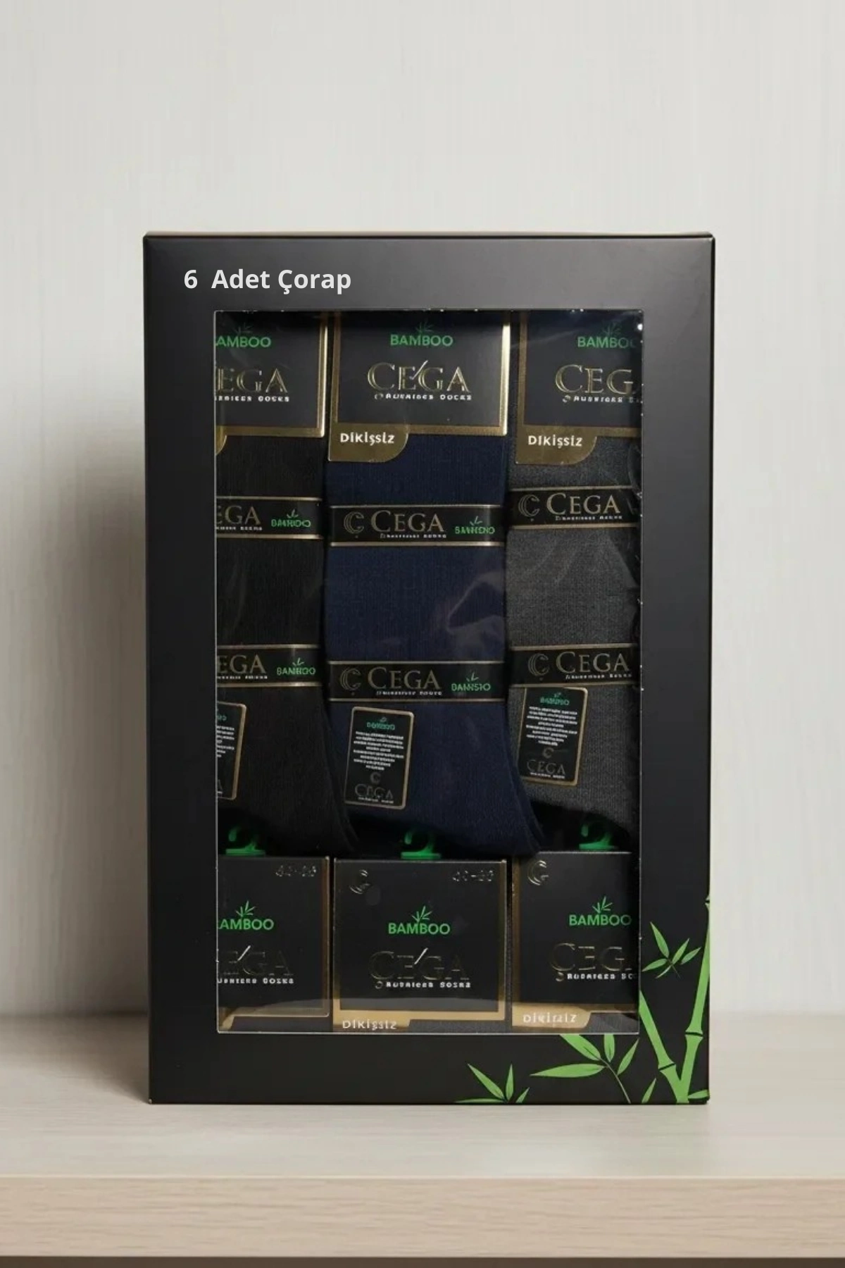 Çega%20Bambu%20Erkek%20Soket%20Çorap%20Asorti%20Renk%206%20Adet