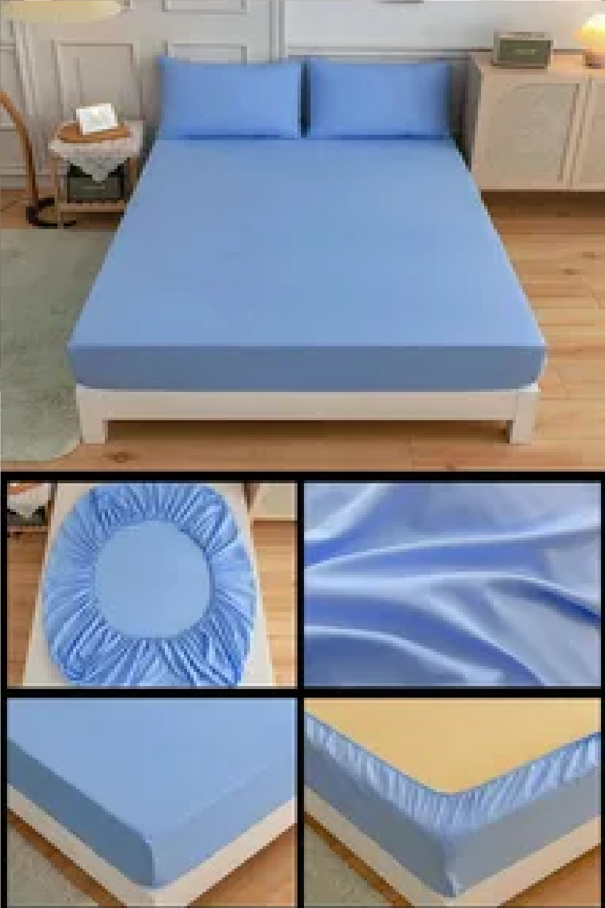 MyCey%20Çift%20Kişilik%20Lastikli%20Pamuk%20Penye%20Çarşaf%20Takımı%20200x200+30%20Cm