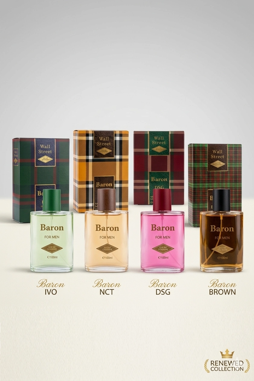 BARON%20Wall%20Street%20DSG%20,%20Brown,%20IVO,%20NCT%202026%204%20lü%20Erkek%20EDC%20Erkek%20Parfüm%20Seti%204X%20100%20ml
