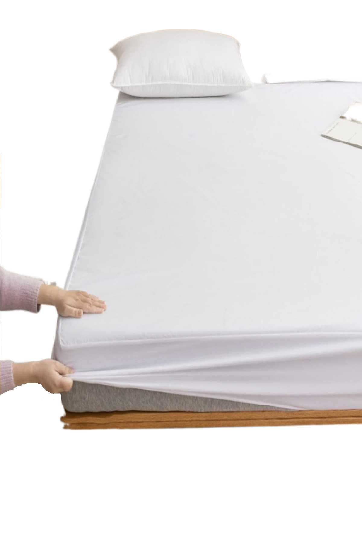 Evony%20Tek%20Kişilik%2090x190+30%20cm%20Pamuklu%20Fitted%20Sıvı%20Geçirmez%20Yatak%20Koruyucu%20Alez