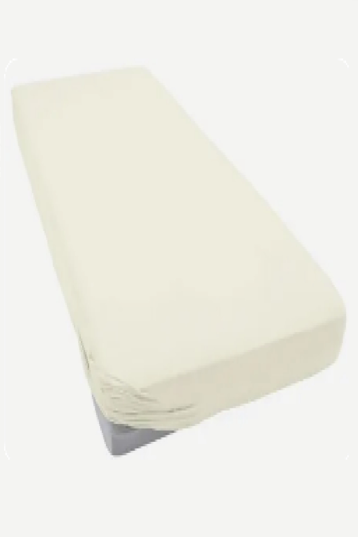 Evony%20Lastikli%20Pamuk%20Penye%20Çarşaf%20Krem%20180x200%20cm