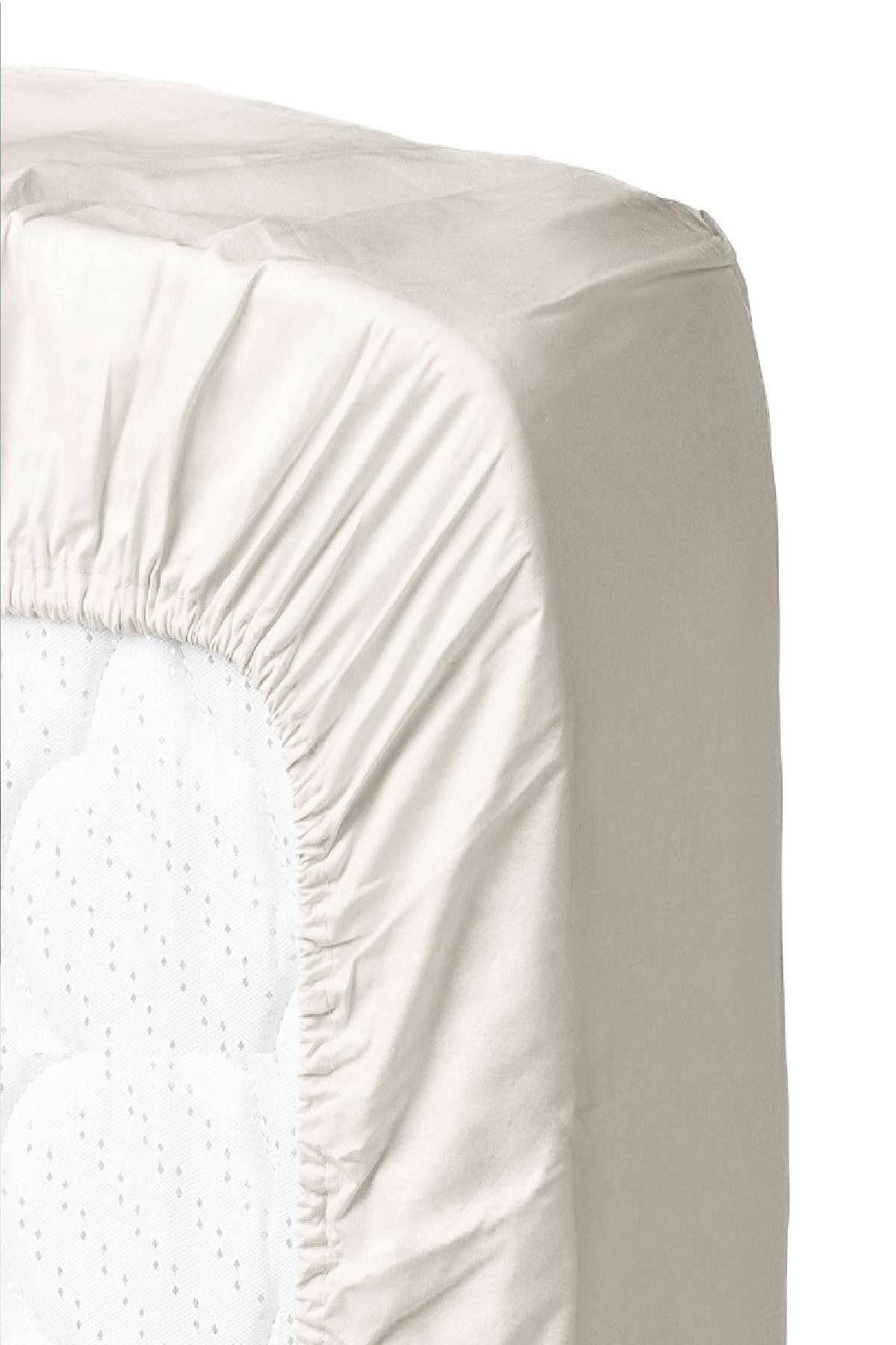 Evony%20Lastikli%20Pamuk%20Penye%20Çarşaf%20Krem%20180x200%20cm