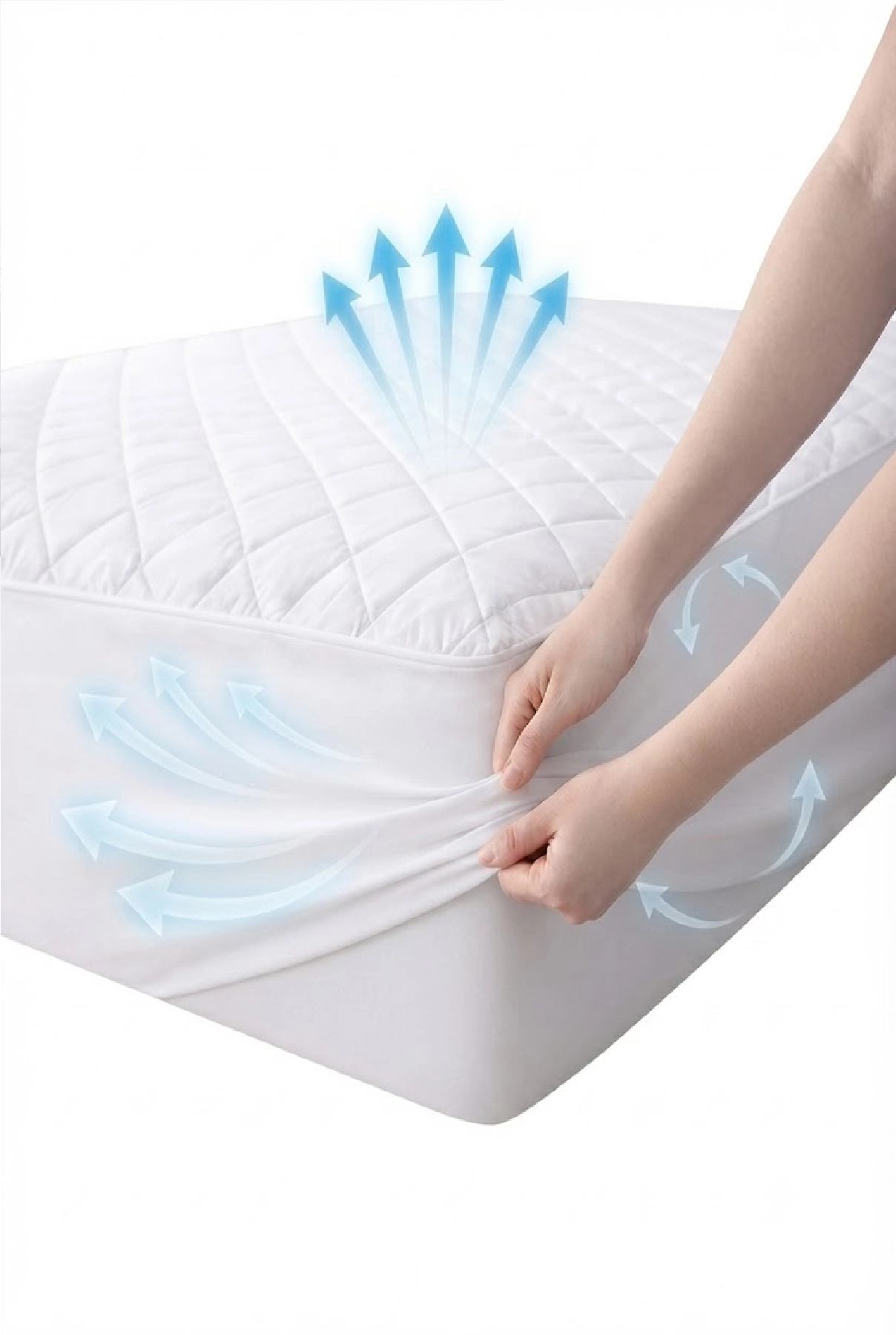Derbey%2070x110%20cm%20Hava%20Geçiren%20fi̇tted%20%20Kapitoneli%20Bebe%20yatak%20koruyucu%20alez