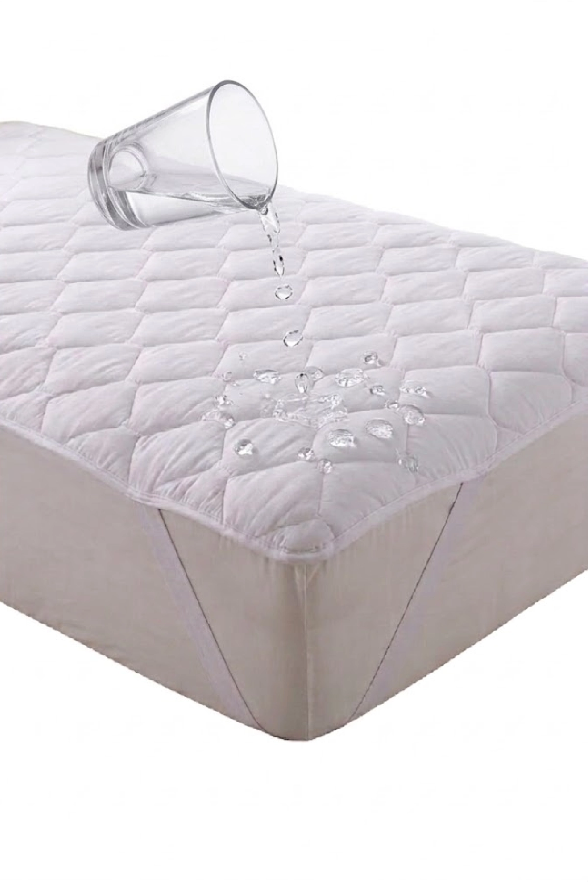 Divanev%20Kapitoneli%2070x140%20Cm%20Sıvı%20Geçirmez%20Yatak%20Koruyucu%20Bebe%20Alez%20Köşe%20Lastikli%20