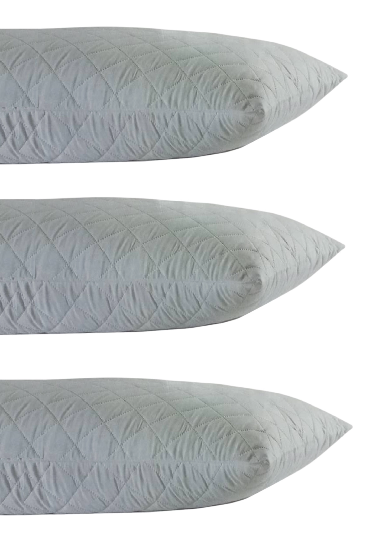 Derbey 3%20Adet Hava%20Geçirgen%20Fermuarlı%20Kapitone%20Yastık%20koruyucu%20Kılıf%2050x70%20cm