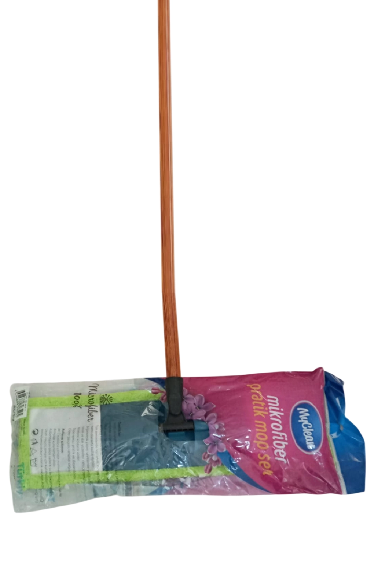 Myclean%20Makarna%2040%20cm%20Mop%20Saplı%20Takım%20(3%20Parça%20Mop%20Aparat%20Sap)