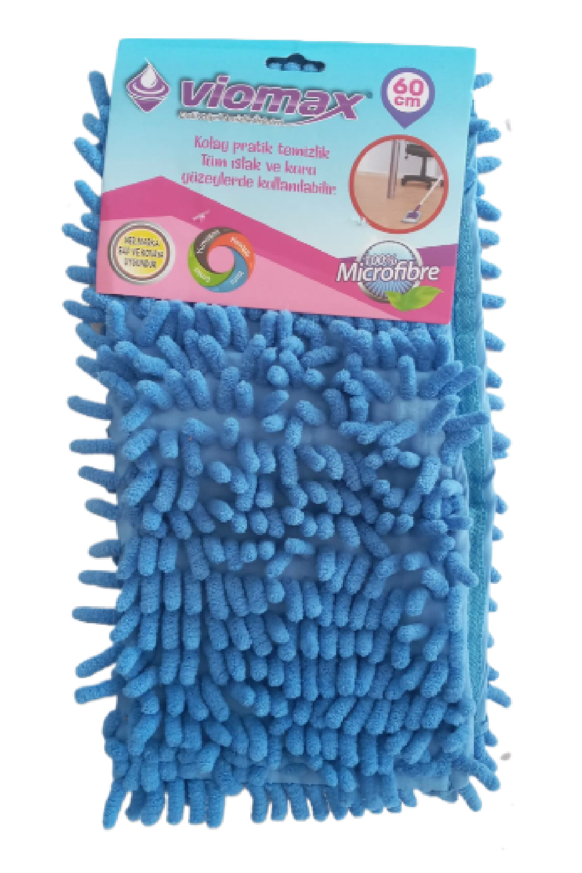 Viomax%20Makarna%20Mop%20Ucu%20Mikrofiber%20Paspas%20Yedeği%2060%20Cm