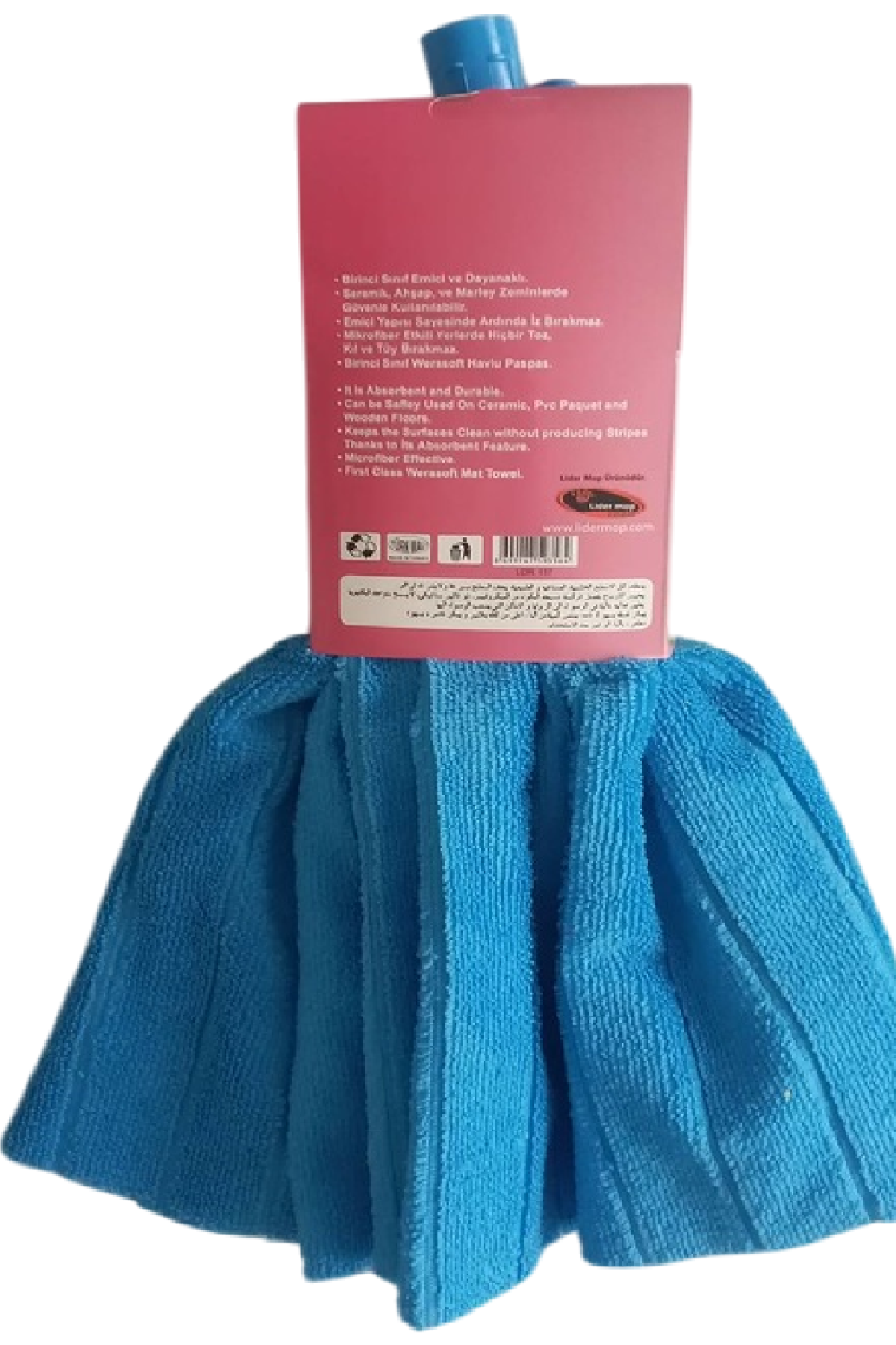 Mega%20Soft%20XL%20Mikrofiber%20Paspas%20Büyük%20Boy Yedek%20Ucu%20ve%20Ahşap%20Sapı%20Takım