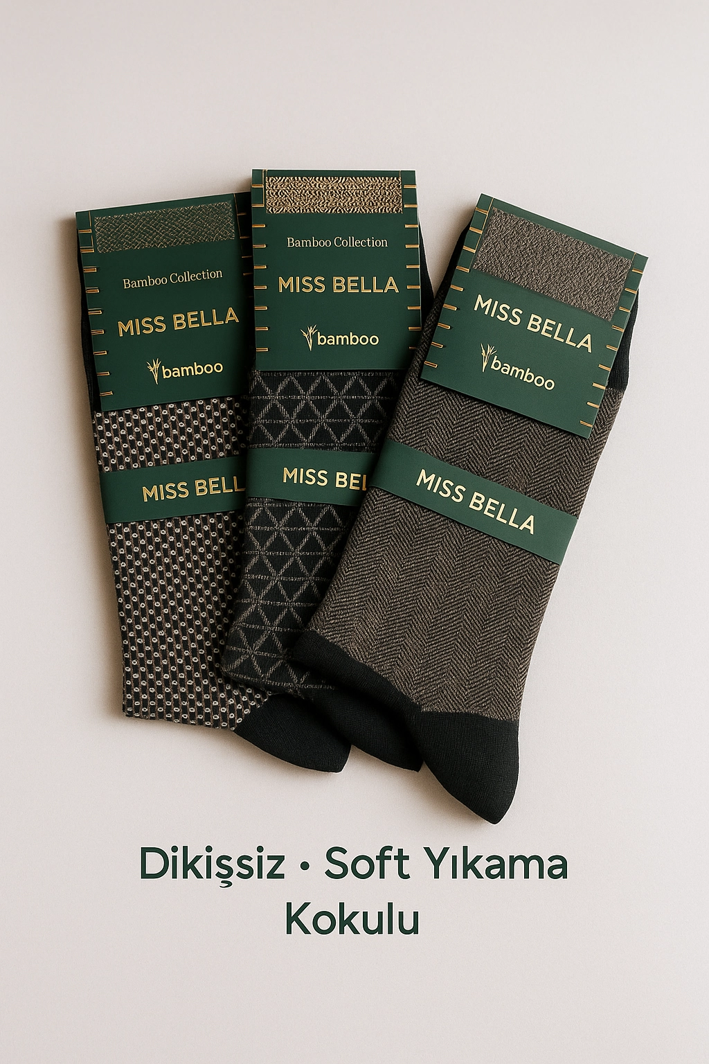 Missbella%20Bambu%20Desenli%20Erkek%20Çorap%206%20ADET