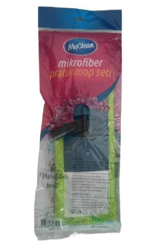 Myclean%20Mi̇krofi̇ber%20Prati̇k%20Mop%20Set%20Metal%20Saplı