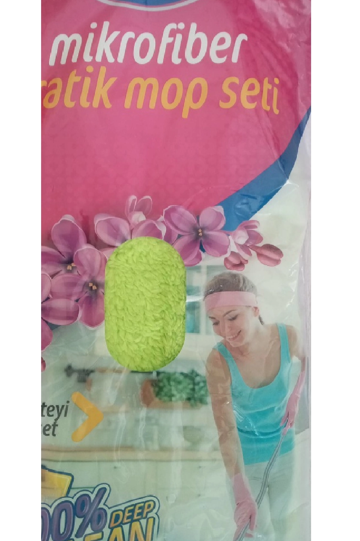 Myclean%20Makarna%2040%20cm%20Mop%20Saplı%20Takım%20(3%20Parça%20Mop%20Aparat%20Sap)