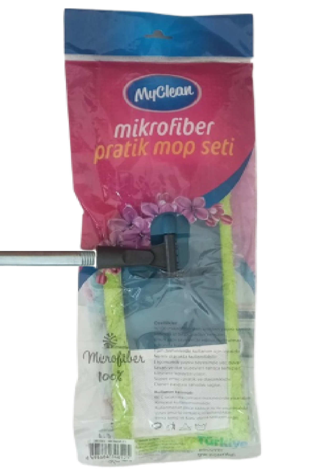 Myclean%20Mi̇krofi̇ber%20Prati̇k%20Mop%20Set%20Metal%20Saplı