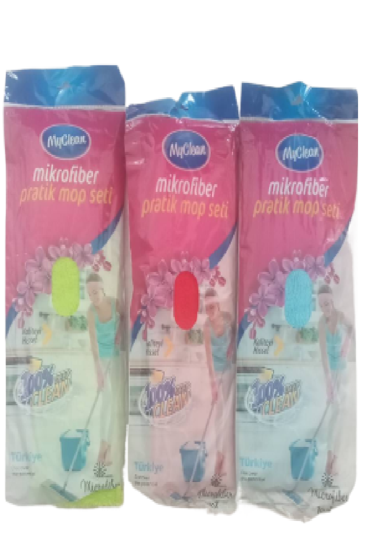 Myclean%20Mi̇krofi̇ber%20Prati̇k%20Mop%20Set%20Metal%20Saplı