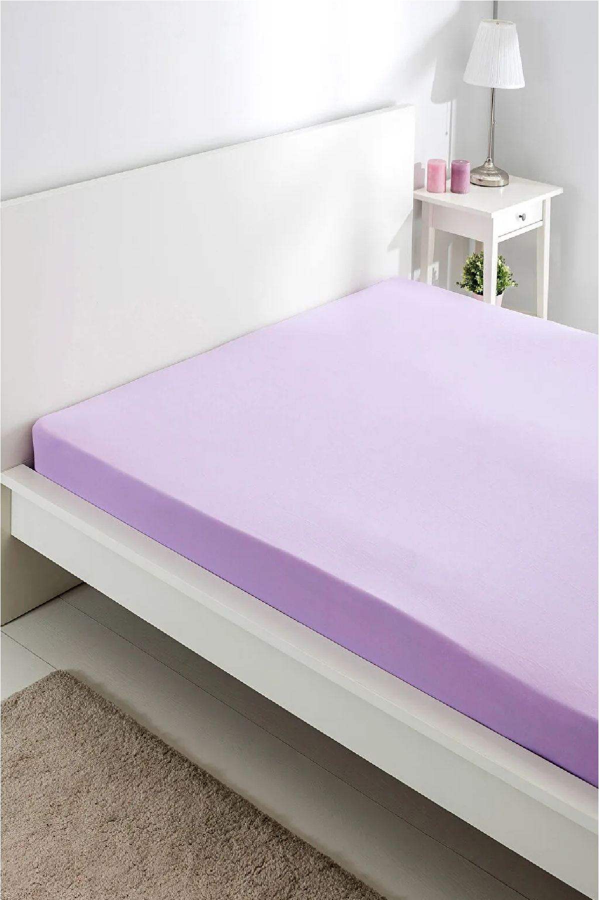 Altın%20Karma%20Jersey%20Penye%20Pamuklu%20100x200%20Cm%20Tek%20Kişilik%20Lastikli%20Çarşaf%20Lila