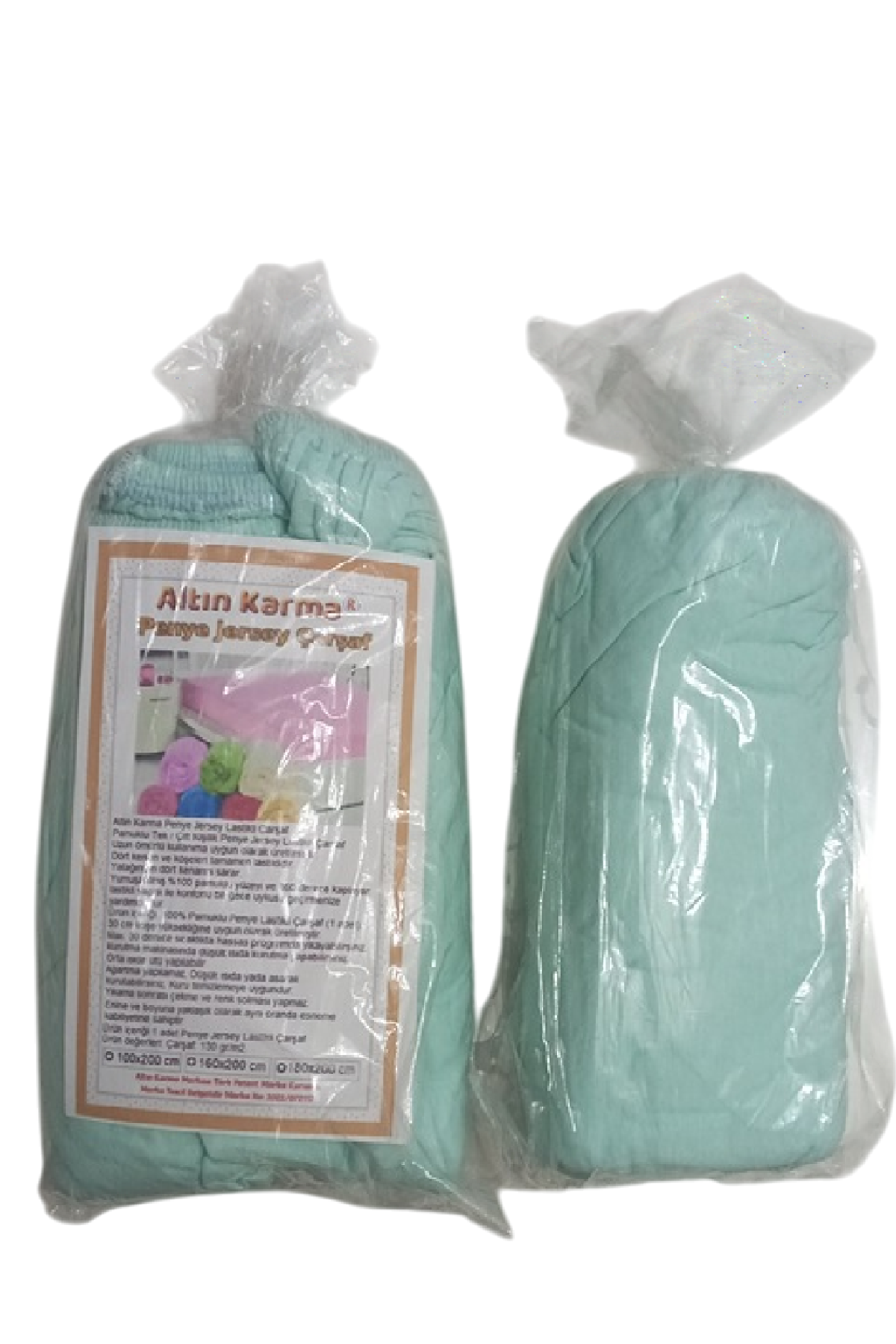 Altın%20Karma%20Jersey%20Penye%20Pamuklu%20100x200%20Cm%20Tek%20Kişilik%20Lastikli%20Çarşaf%20Açık%20Yeşil