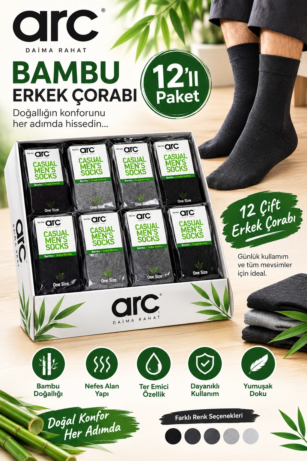ARC%20Erkek%20Dikişsiz%20Burun%20Sıkmayan%20Lastikli%20Viskon%20Bambu%20Soket%20Çorap%2012%20ADET%20–%20Yumuşak%20ve%20Nefes%20Alabilen%20Konforlu%20Yapı