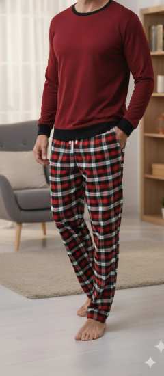 pijalüx tek alt ekose pijama