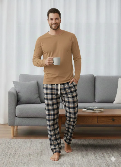 pijalüx tek alt ekose pijama