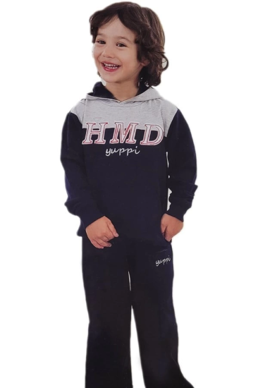 5049 HMD YUPPİ ERKEK ÇOCUK KAPŞONLU  EŞOFMAN TAKIM