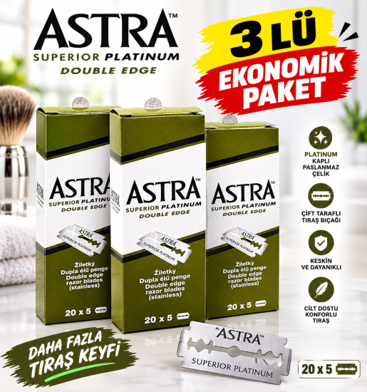 Astra Superior Platinum Çift Taraflı Jilet 5x20 Adet