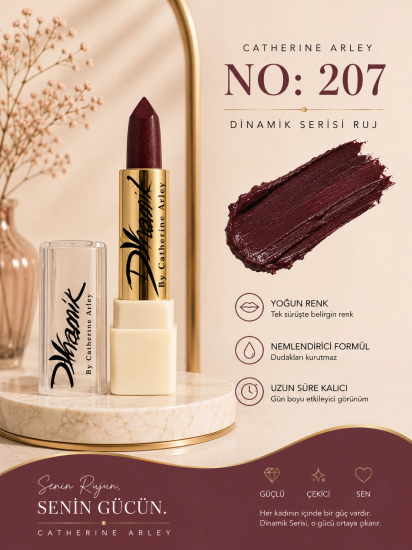 catherine arley dinamik serisi ruj no 207