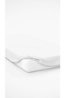 Altın Karma Jersey Penye Pamuklu 180x200 cm Çift Kişilik Lastikli Çarşaf Beyaz